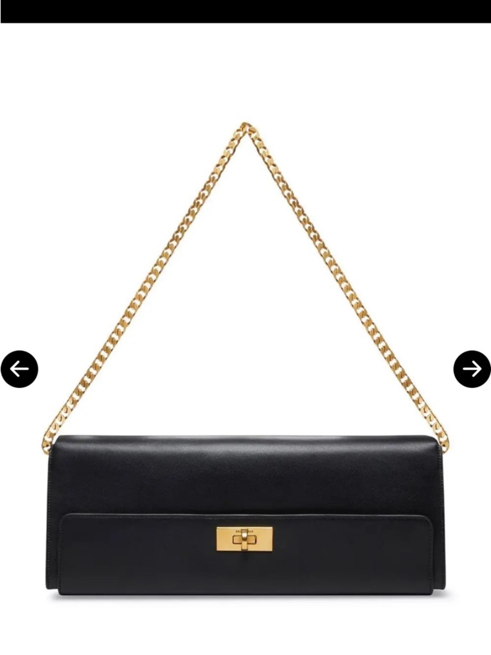 BALENCIAGA 
Money Elongate Leather Shoulder Bag